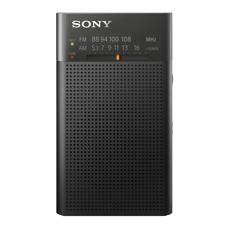 Sony ICF-P27 user manual