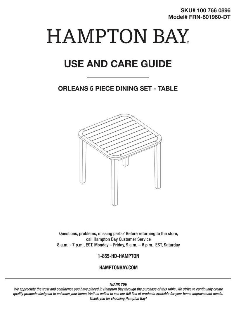HAMPTON BAY ORLEANS FRN-801960-DT Use and care guide HAMPTON BAY ORLEANS FRN-801960-DT Use and care guide