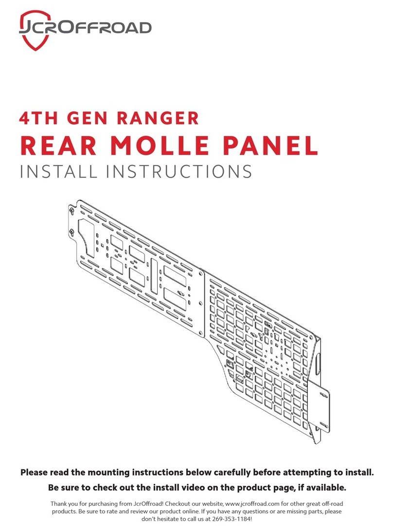 JCROffroad REAR MOLLE PANEL Configuration guide JCROffroad REAR MOLLE PANEL Configuration guide