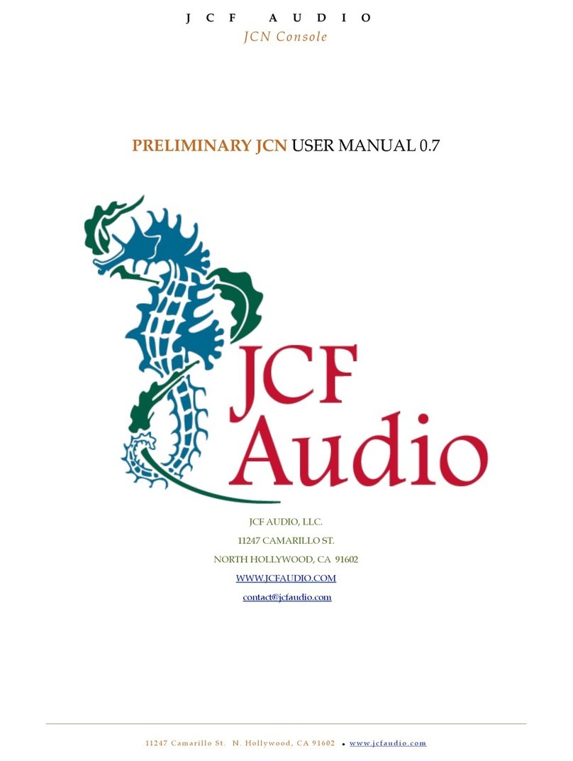 JCF Audio PRELIMINARY JCN user manual