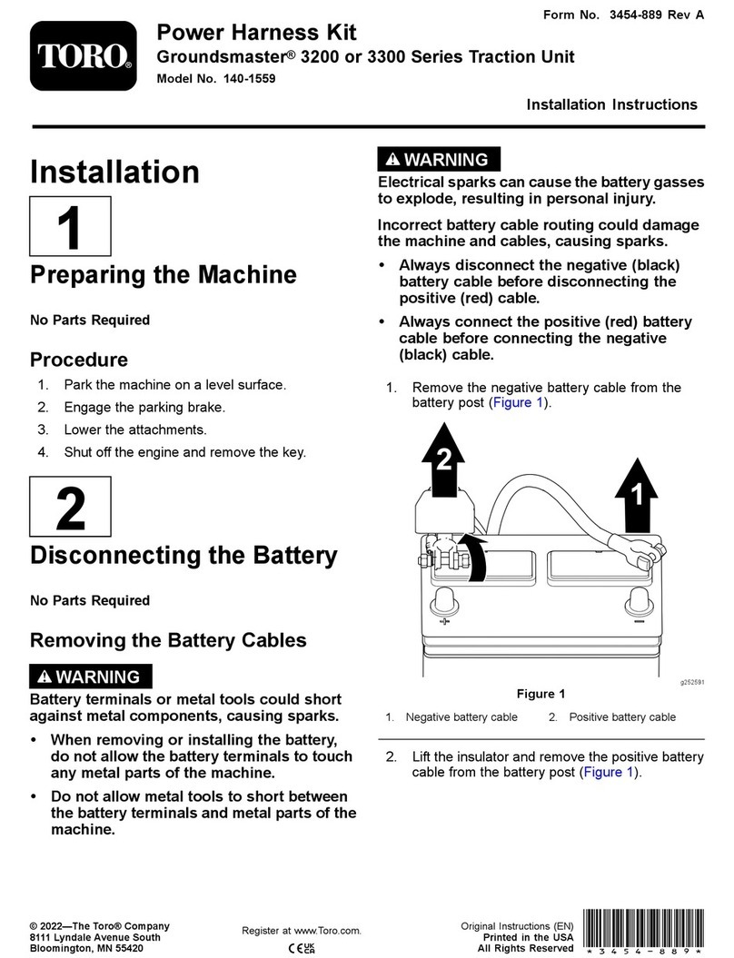 Toro 140-1559 installation instructions