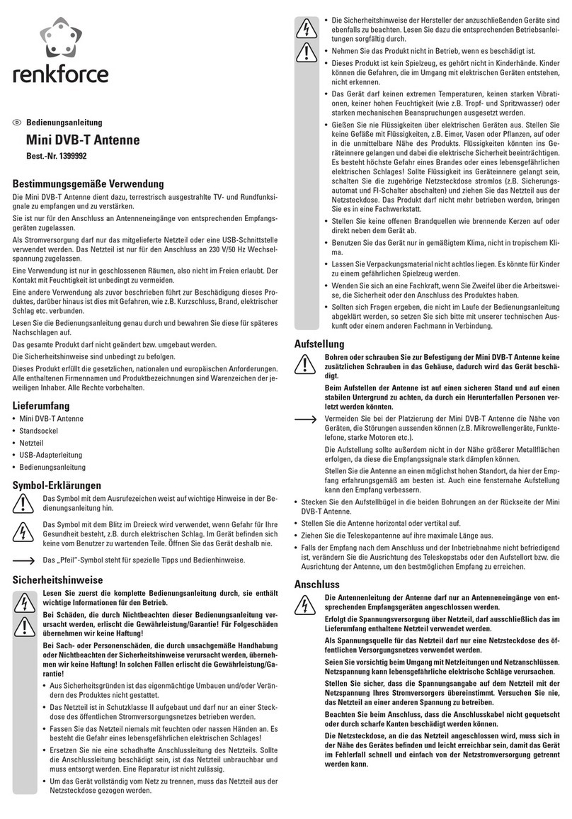 Renkforce 1399992 operating instructions