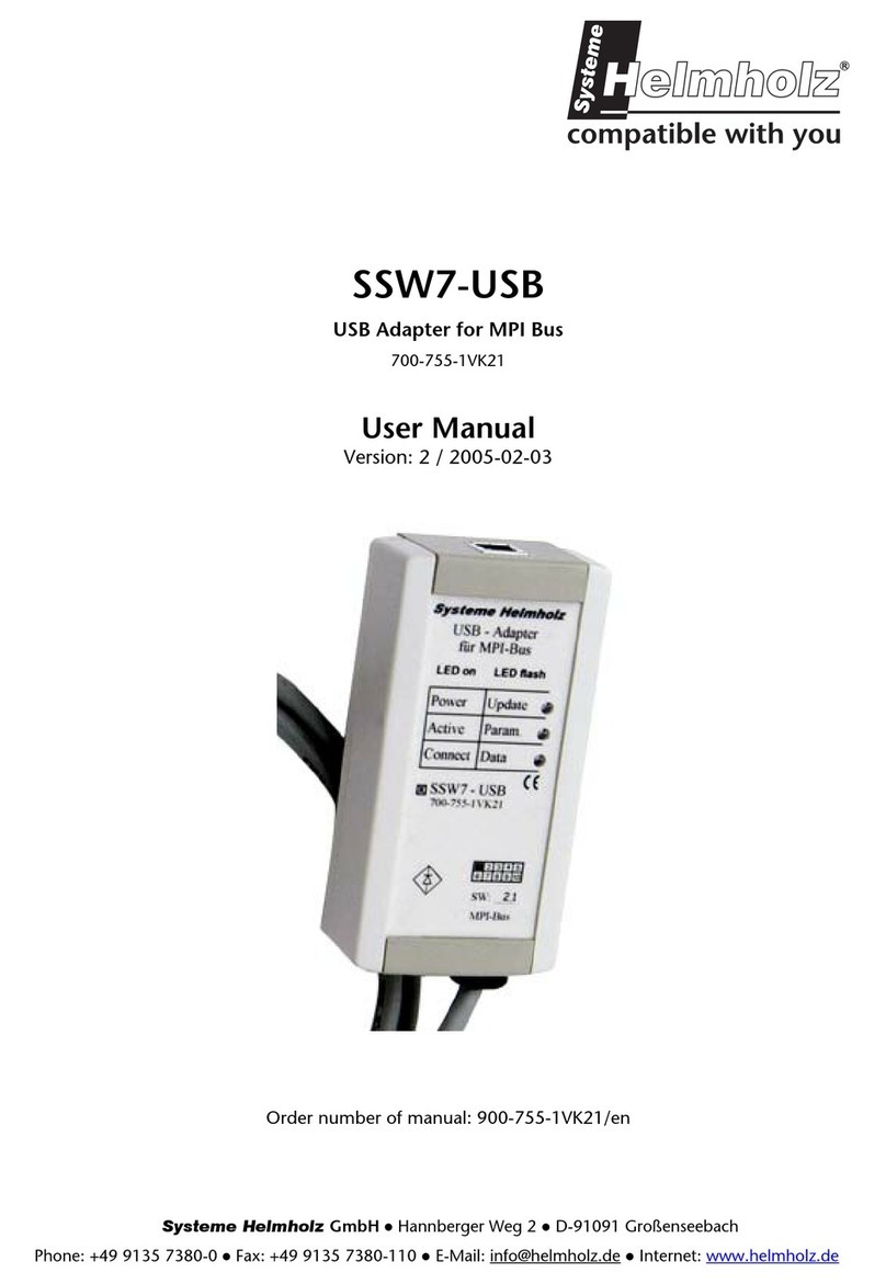 Helmholz SSW7-USB User manual Helmholz SSW7-USB User manual