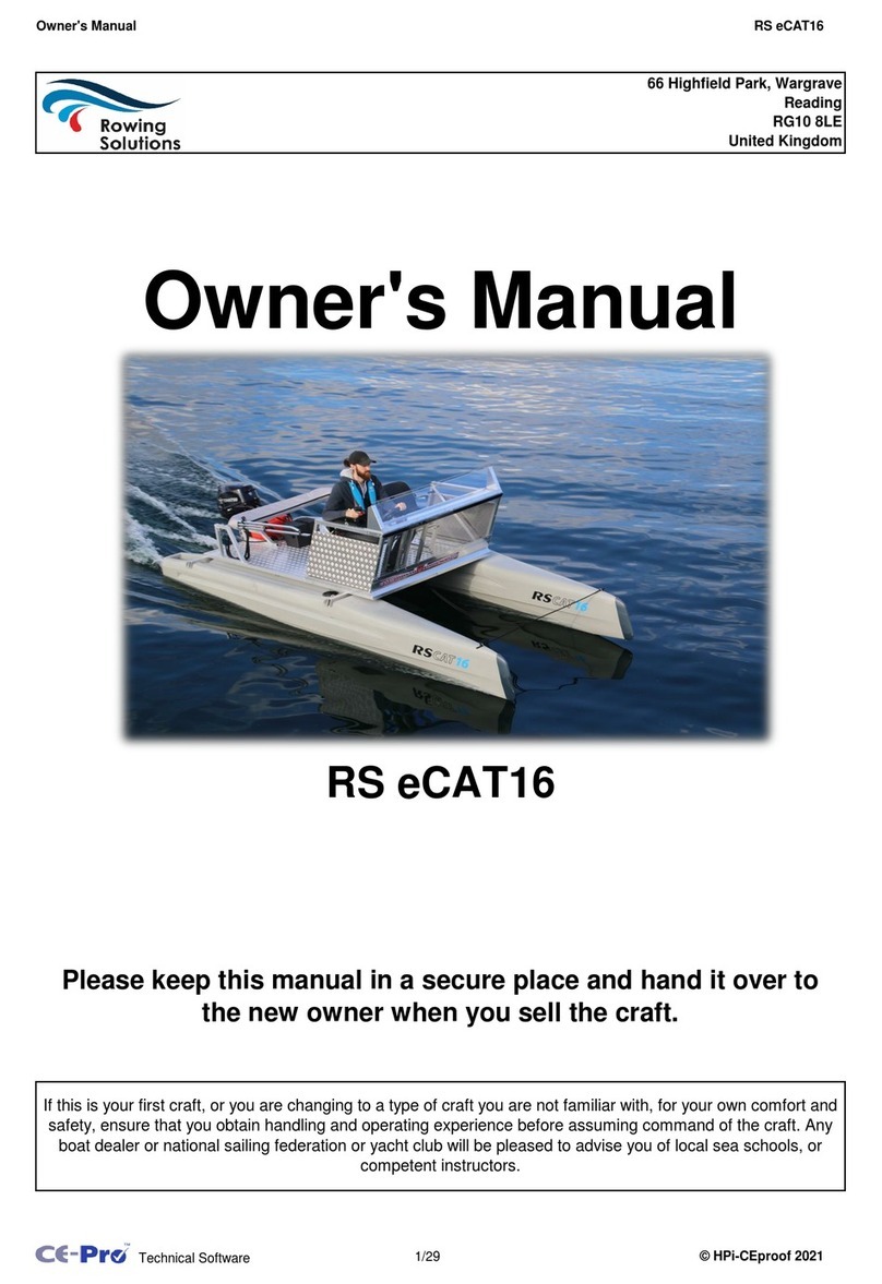 RowingSolutions RS eCAT16 owner's manual