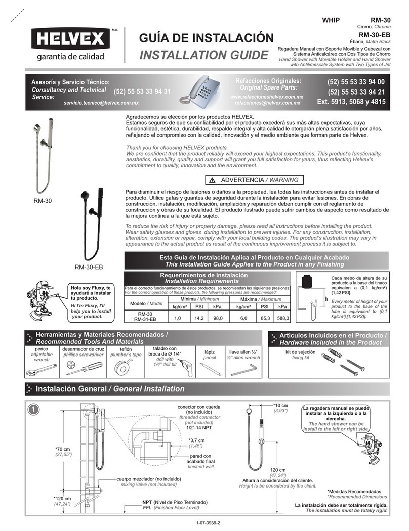 Helvex WHIP RM-30 User manual
