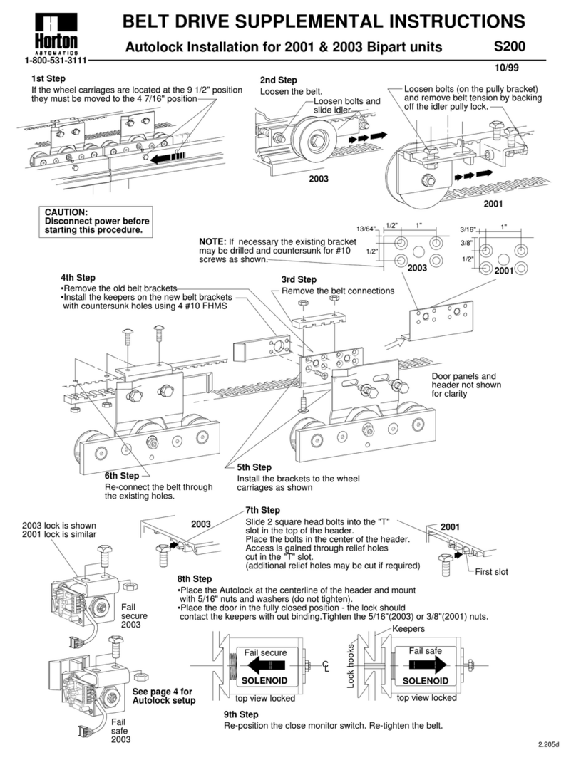 Horton S200 instructions