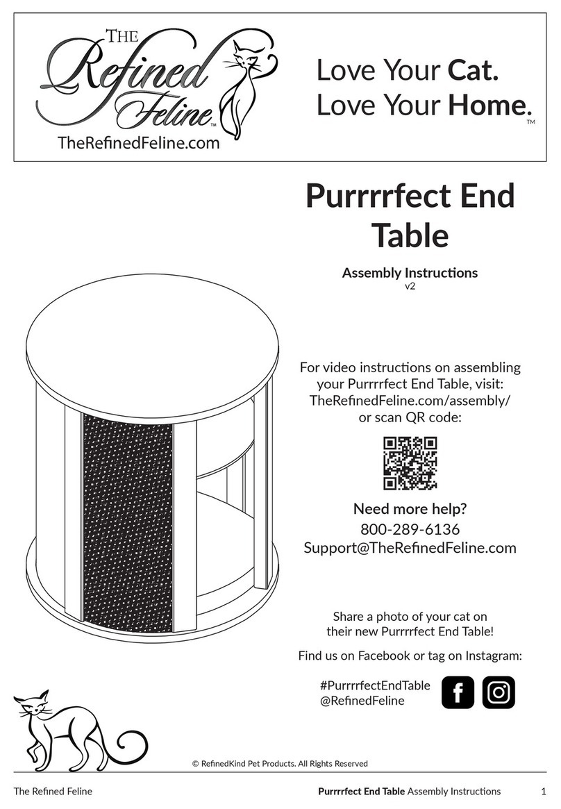 Refined Feline Purrrrfect End Table User manual