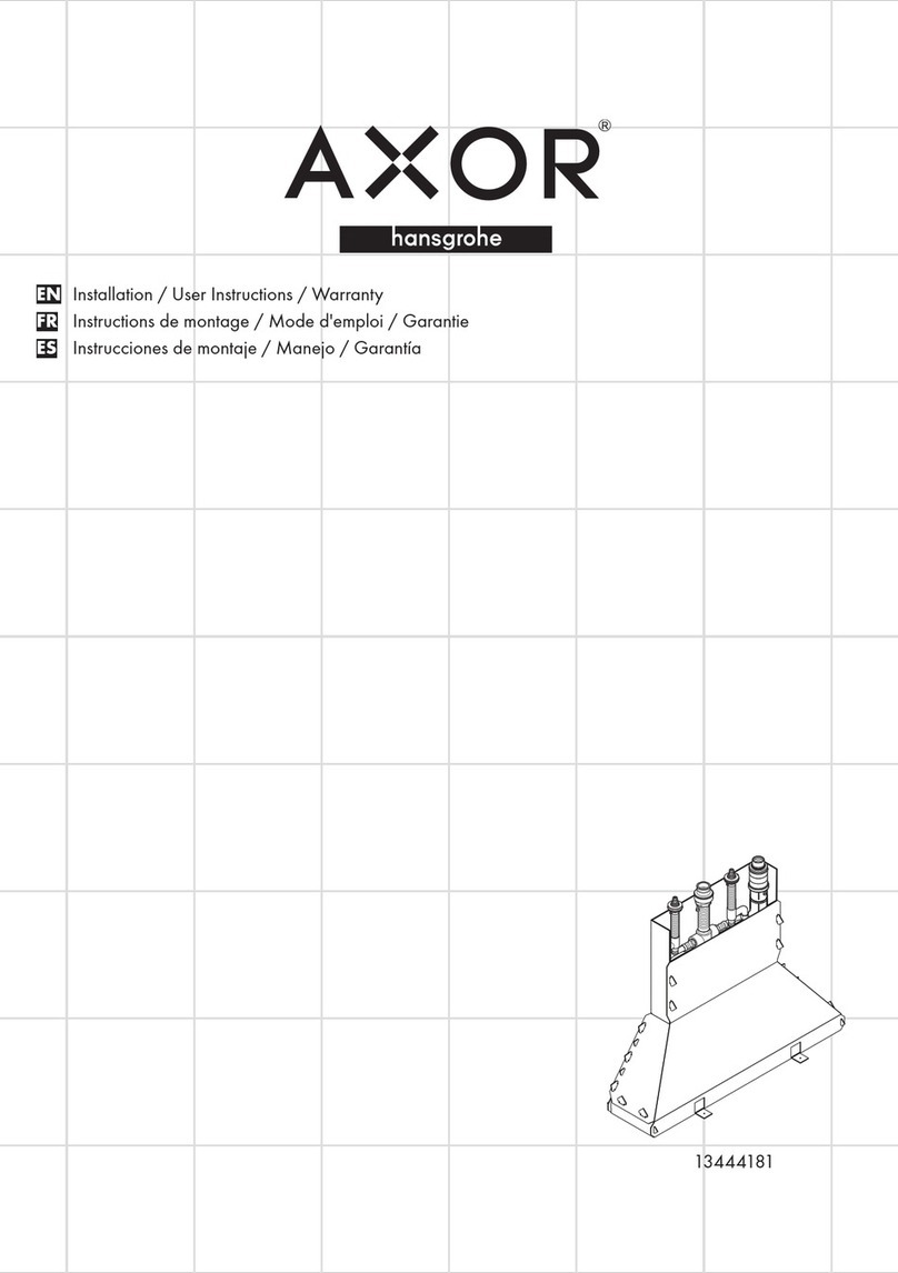 Hans Grohe Axor 13444181 User manual Hans Grohe Axor 13444181 User manual