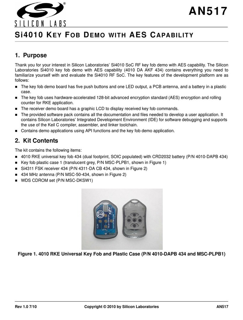 Silicon Laboratories Si4010 Series manual