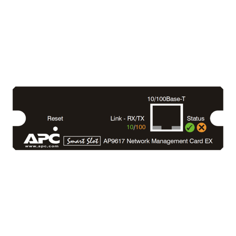 artisan APC AP7722 User manual