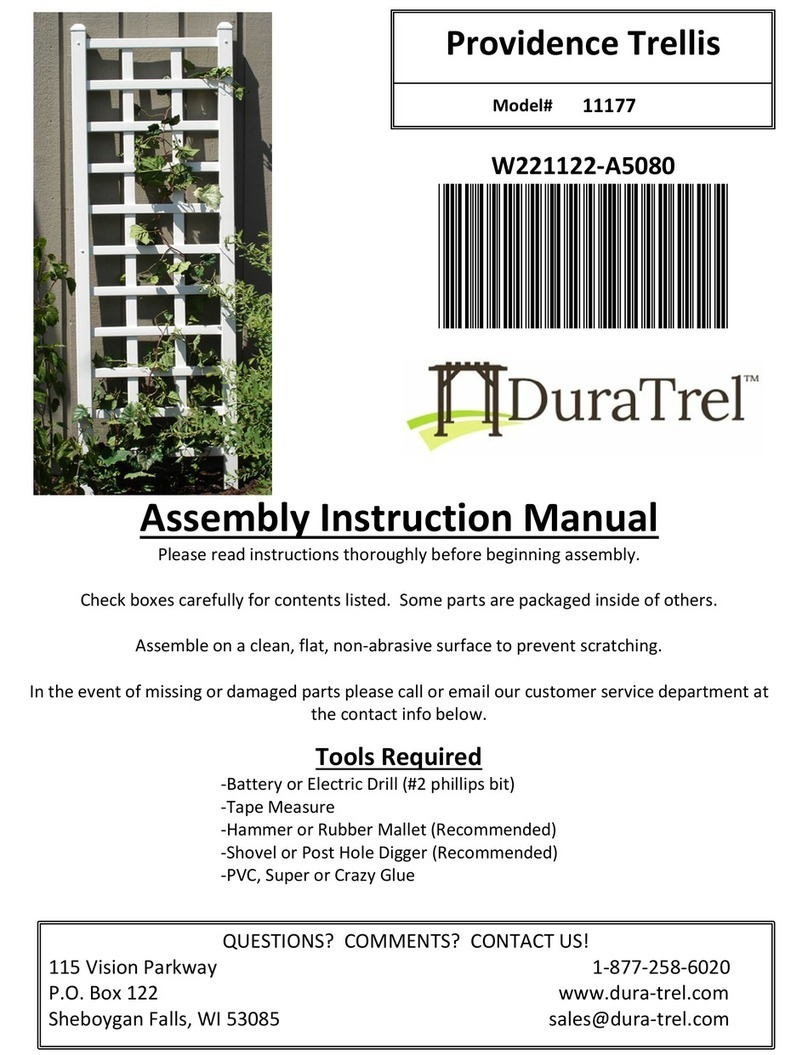 Dura Trel Providence Trellis 11177 Installation guide