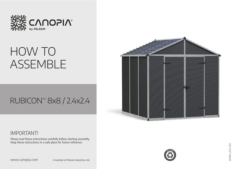 Palram CANOPIA RUBICON How to assemble