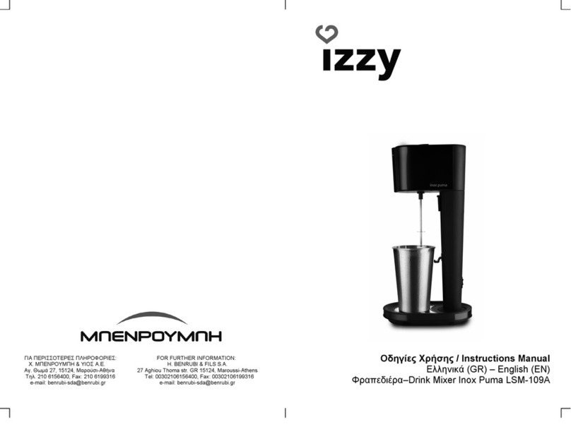 izzy Inox Puma LSM-109A User manual