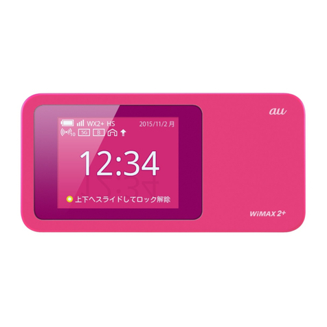 KDDI au Speed Wi-Fi NEXT W01 quick start guide