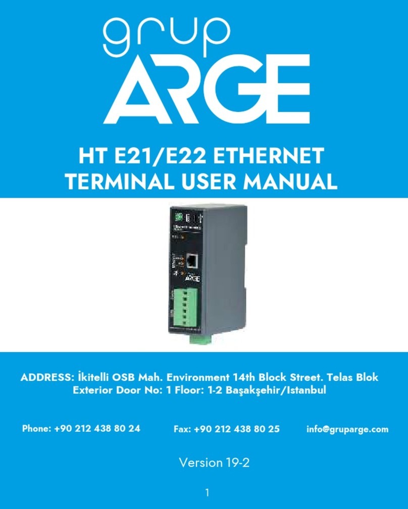 GRUP ARGE HT E21 User manual