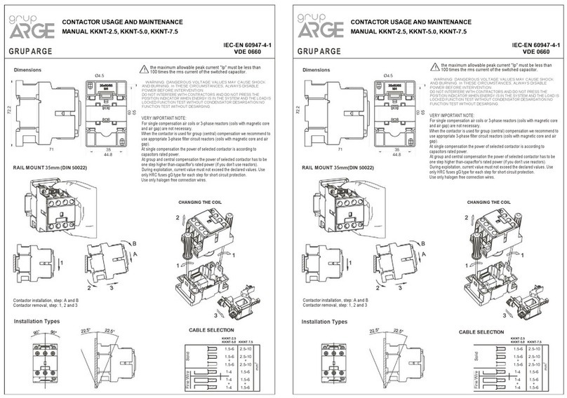GRUP ARGE KKNT-2.5 Usage and maintenance