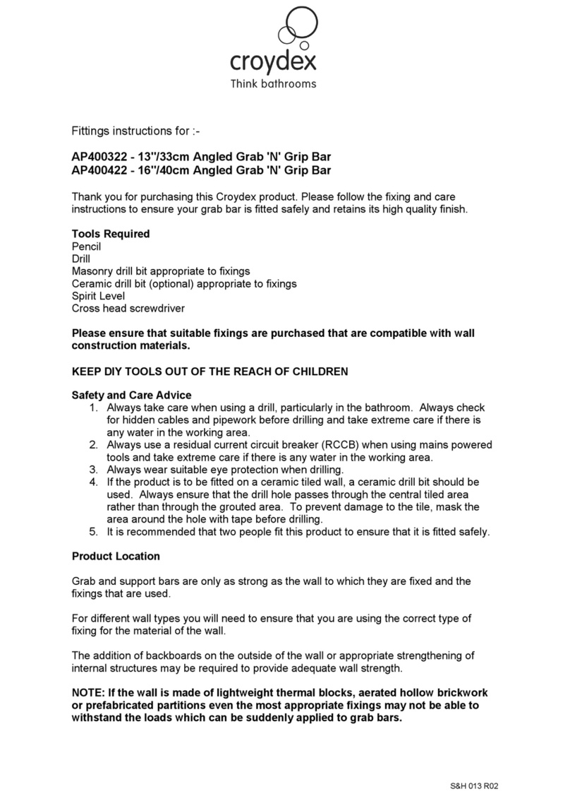 Croydex AP400322 Fitting instructions