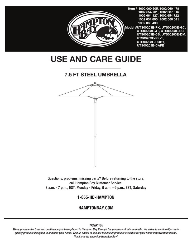 HAMPTON BAY UTS00203E-PK User manual