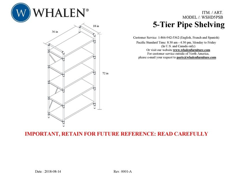 Whalen WSHD5PSB User manual Whalen WSHD5PSB User manual