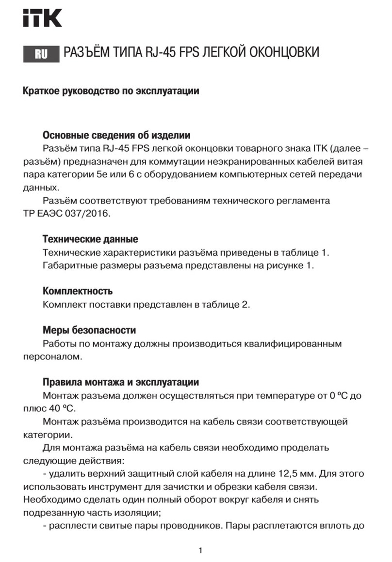ITK CS3-1C5EU-FPS instructions