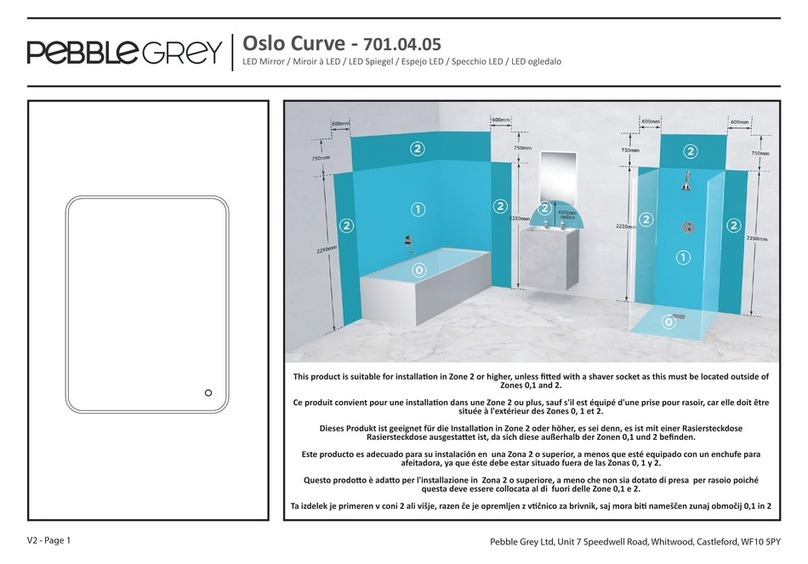 Pebble Grey Oslo Curve 701.04.05 installation guide