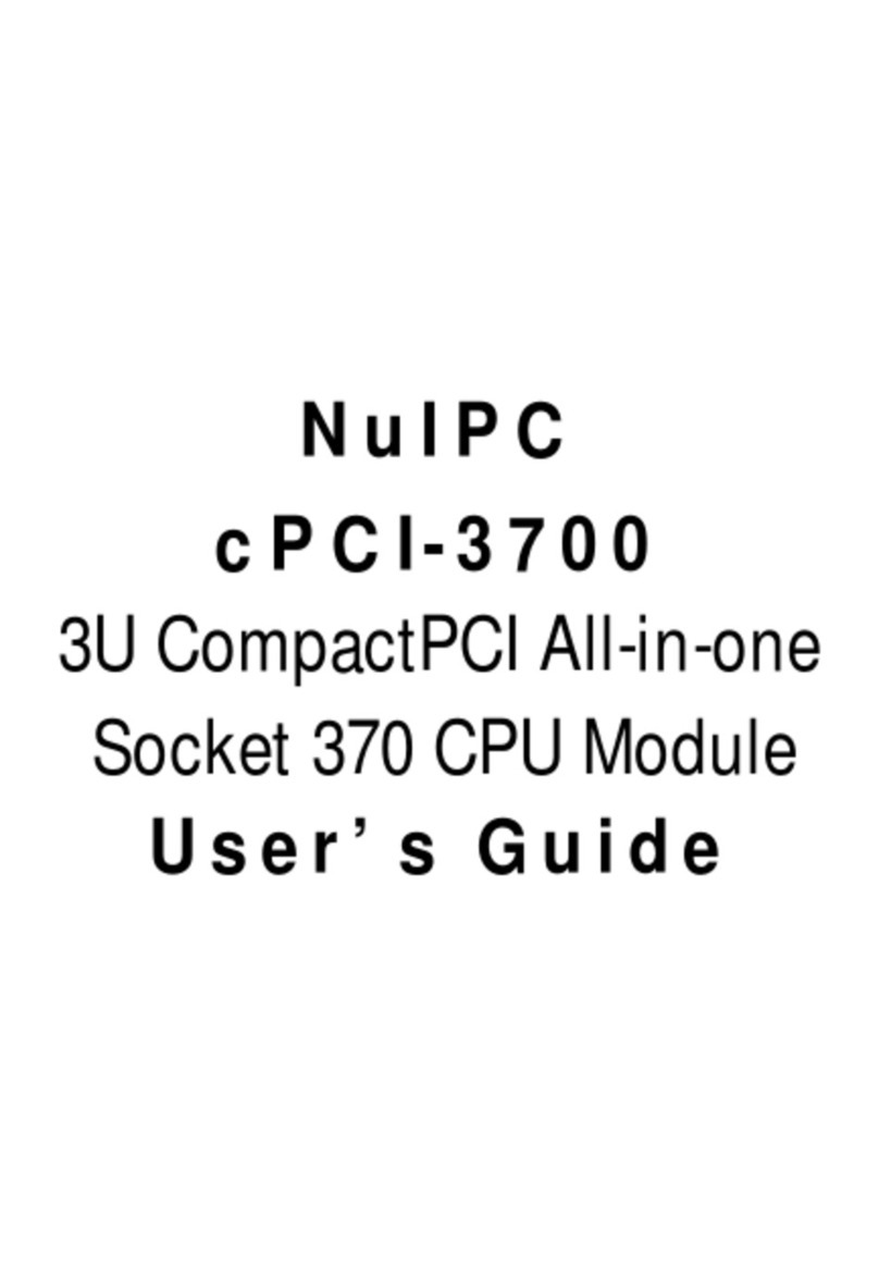 ADLINK Technology NuIPC cPCI-3700 User manual ADLINK Technology NuIPC cPCI-3700 User manual