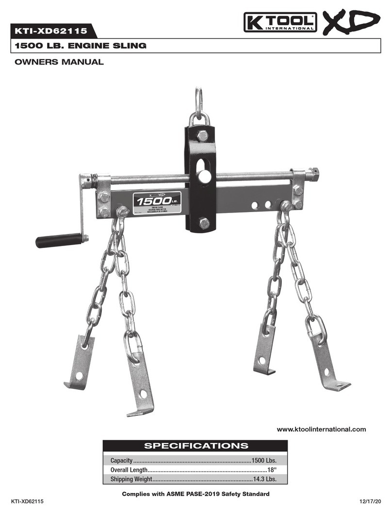 K Tool International XD KTI-XD62115 owner's manual