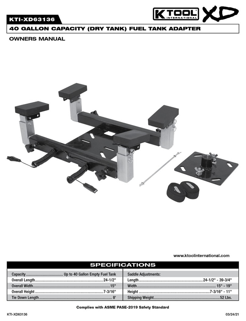 K Tool International XD KTI-XD63136 owner's manual