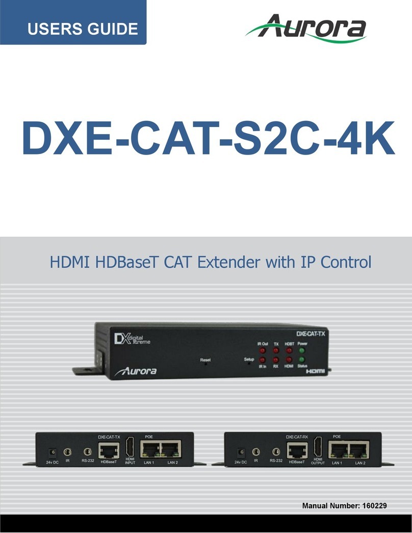 Aurora DXE-CAT-S2C-4K User manual