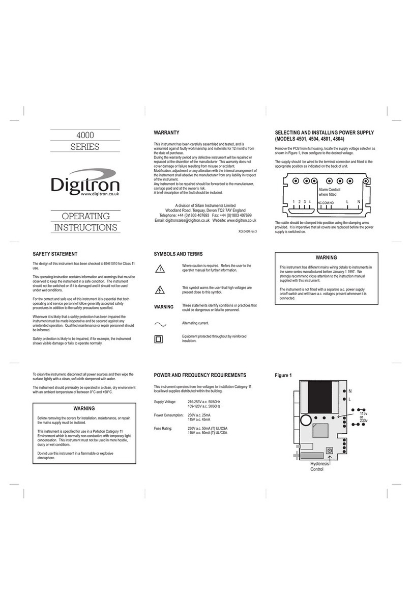 Digitro 4000 Series User manual