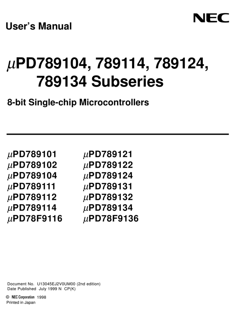 NEC mPD789101 User manual