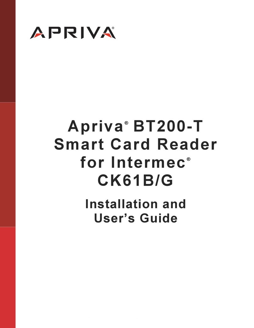 Apriva BT 200-T Installation and user guide