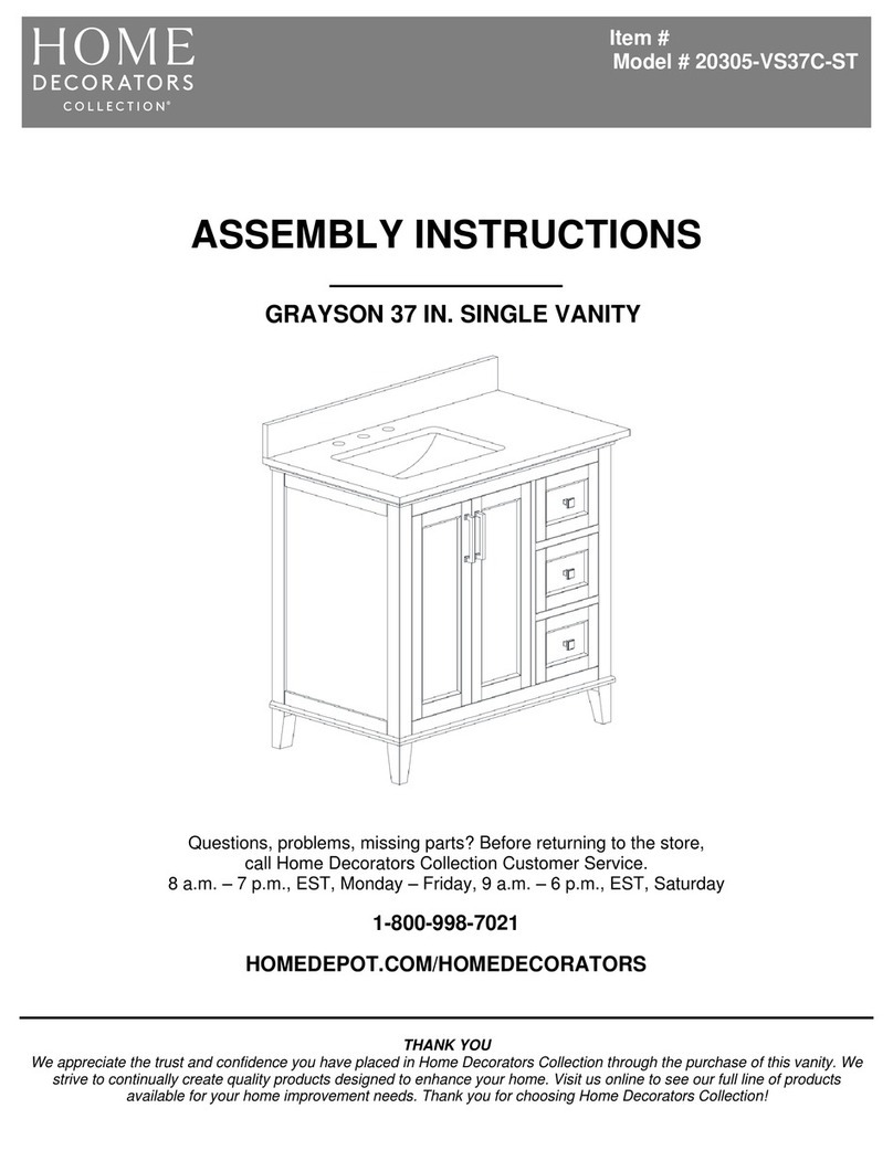 Home Decorators Collection GRAYSON 20305-VS37C-ST User manual Home Decorators Collection GRAYSON 20305-VS37C-ST User manual