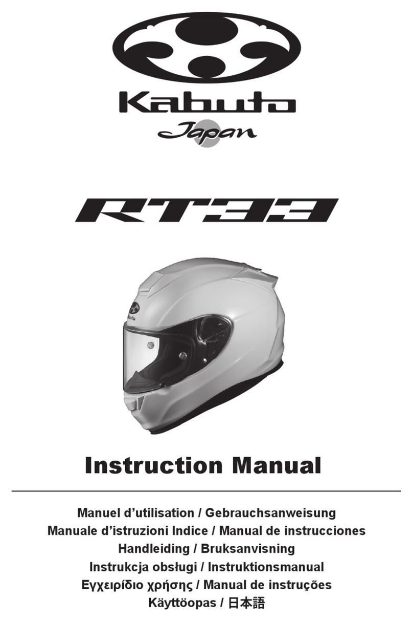 Kabuto Japan RT33 instruction manual
