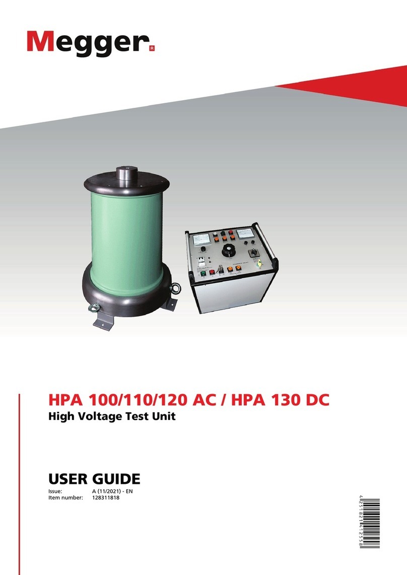 Megger HPA 100 AC user guide