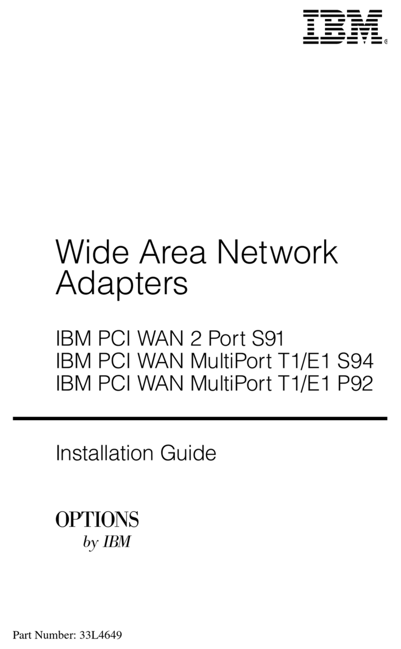 IBM PCI WAN 2 Port S91 User manual IBM PCI WAN 2 Port S91 User manual