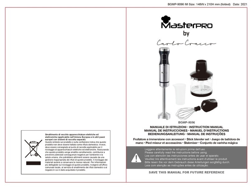 Masterpro Carlo Cracco BGMP-9096 instruction manual