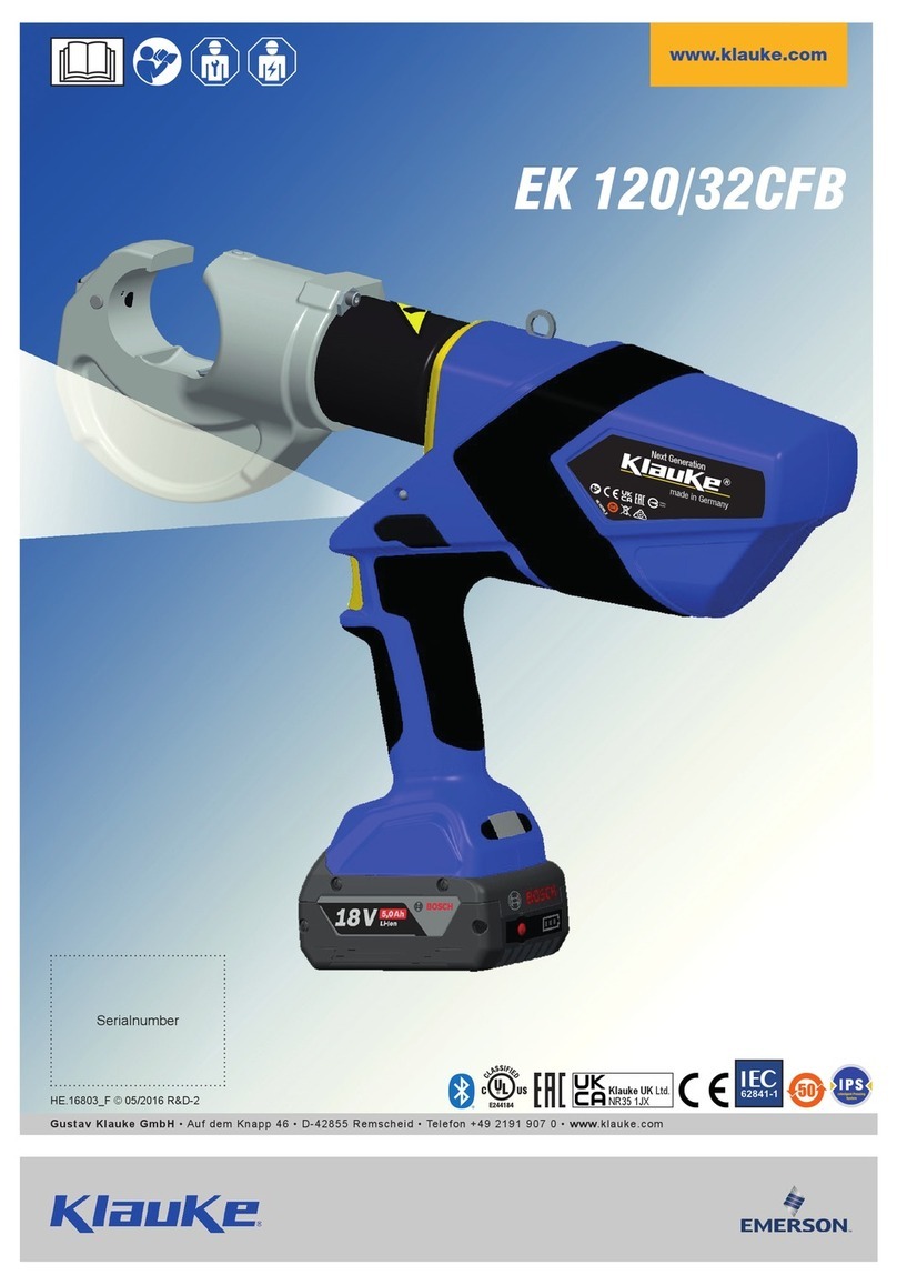 Emerson Klauke EK 120/32CFB User manual