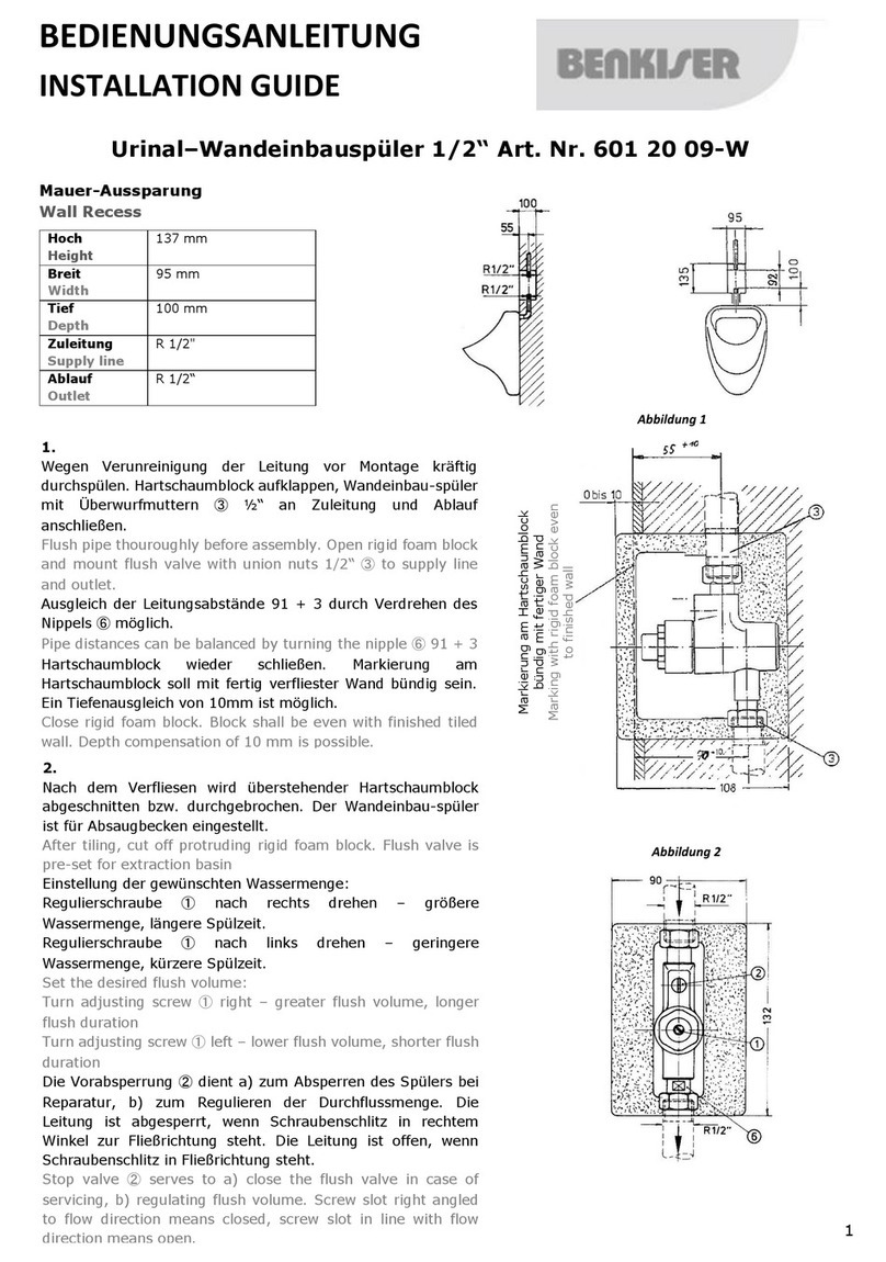 BENKISER 601 20 09-W installation guide