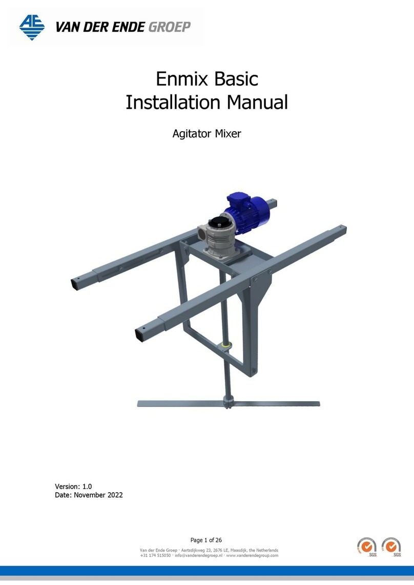 VAN DER ENDE Enmix Light installation manual