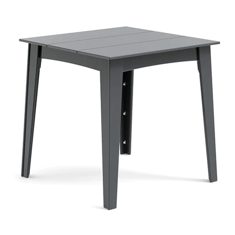 Loll Designs ALFRESCO SQUARE TABLE Assembly instructions Loll Designs ALFRESCO SQUARE TABLE Assembly instructions