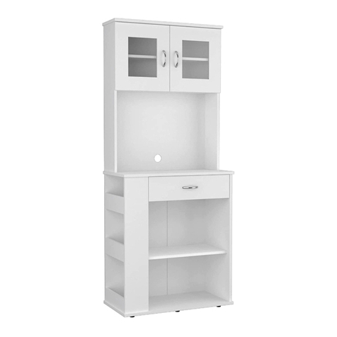 TUHOME Furniture CAPIENZA PANTRY CABINET Assembly instructions