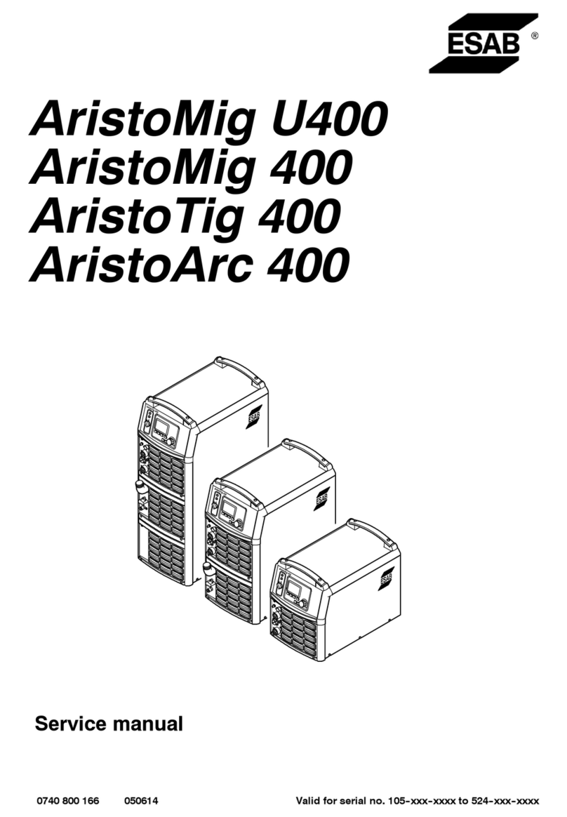 ESAB AristoMig U400 Service manual
