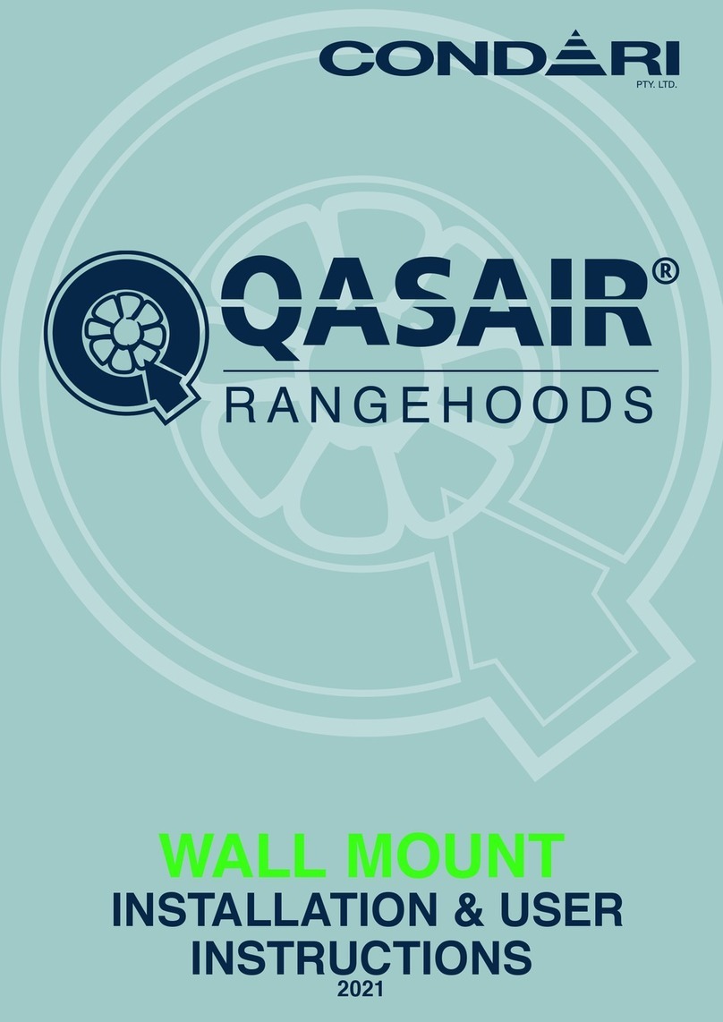 Condari QASAIR H Series Installation & user's instructions
