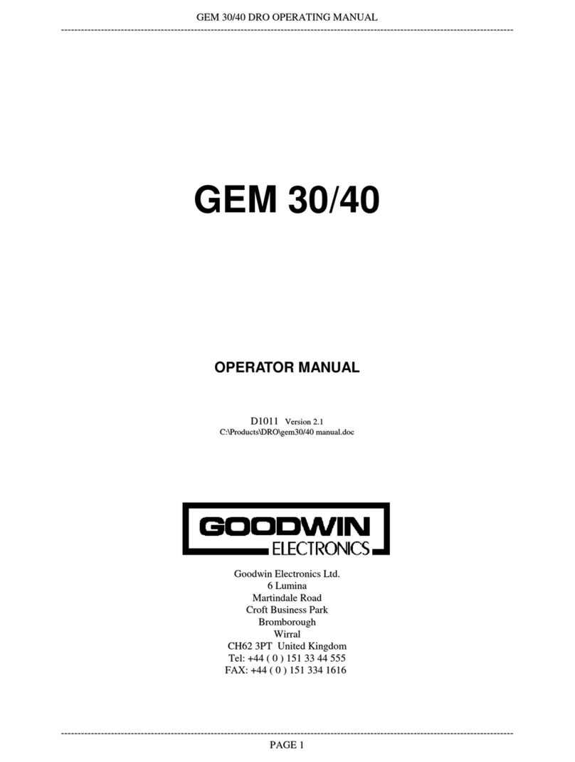 GOODWIN GEM 20 Series Operator's manual