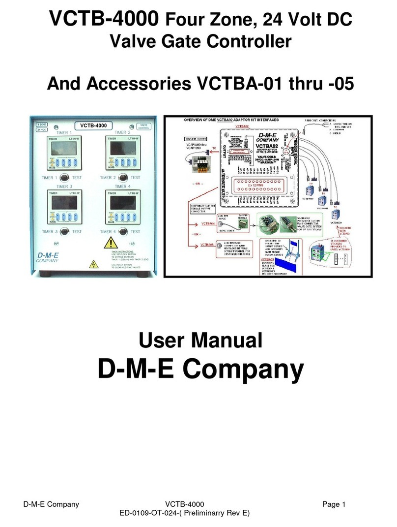 D-M-E VCTB-4000 user manual