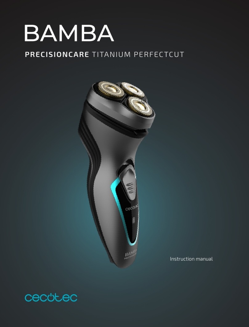 cecotec BAMBA PRECISIONCARE TITANIUM PERFECTCUT User manual