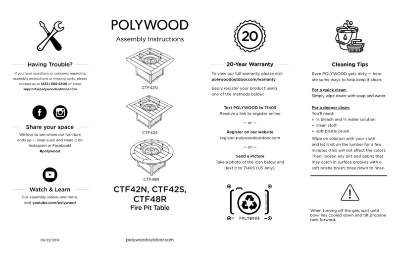 Polywood CTF42N Assembly instructions