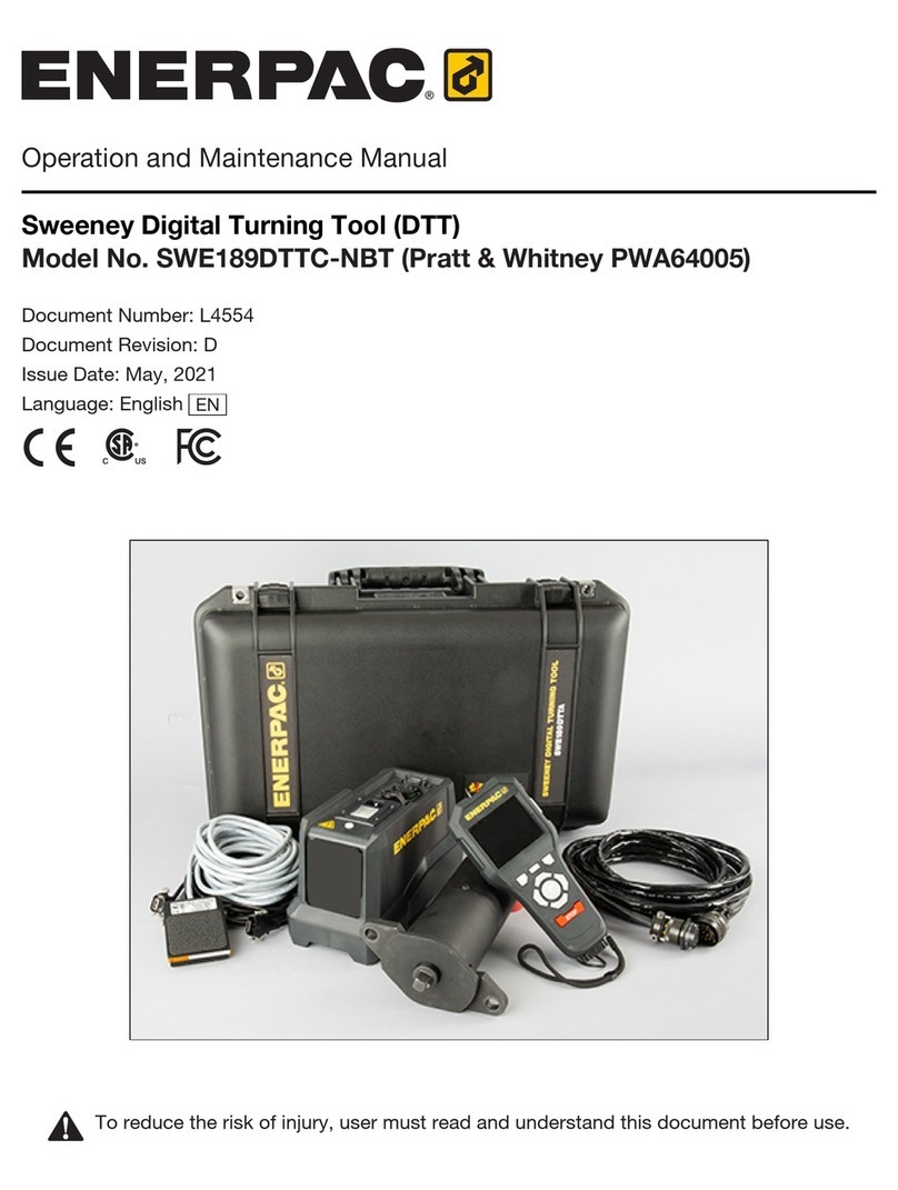 Enerpac SWE189DTTC-NBT User manual