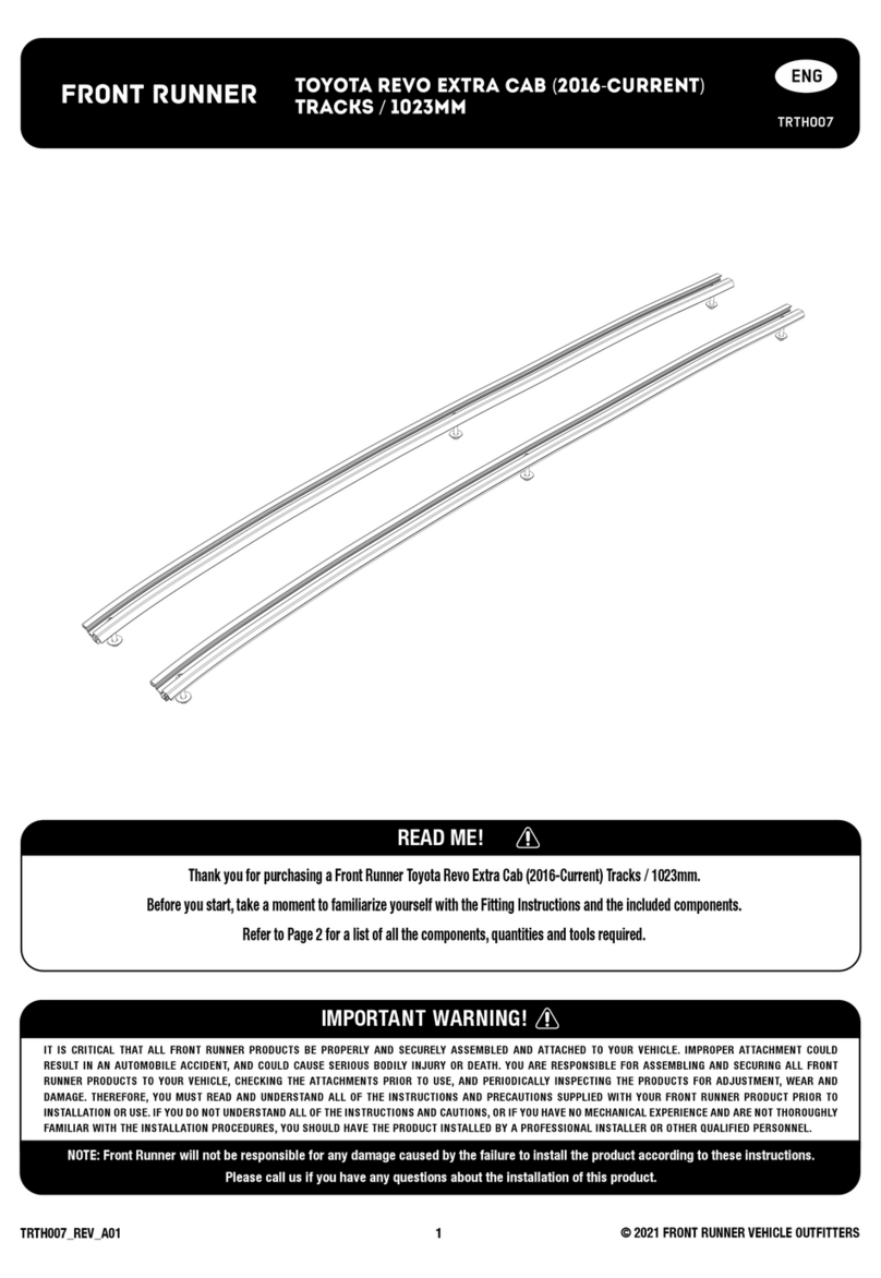 Front Runner SLIMLINE II quick start guide